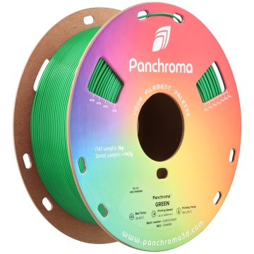 Vedere axonometrica rola de filament 1.75 mm Polymaker Panchroma CoPE Green 1kg - Filamente3D.ro