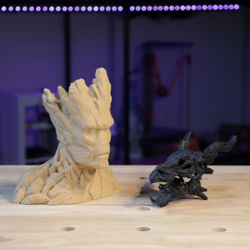 Groot printat din filament Polymaker PolyLite LW-PLA White 800g - Filamente3D.ro
