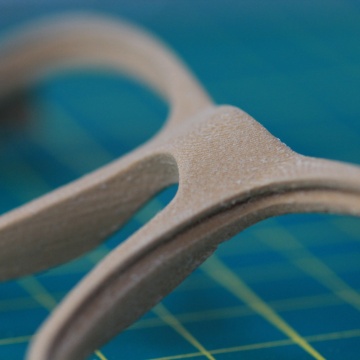 Macro rame ochelari printate din filament Polymaker PolyLite LW-PLA Wood 800g - Filamente3D.ro