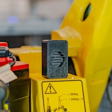 Piesa printata din filament 1.75 mm Polymaker Fiberon PETG-ESD Black (negru) 500g - Filamente3D.ro