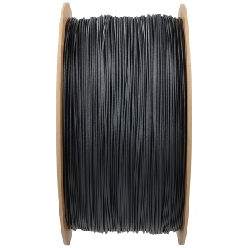 Vedere laterala rola de filament 1.75 mm Polymaker Fiberon PPS-CF10 (negru) 3kg - Filamente3D.ro