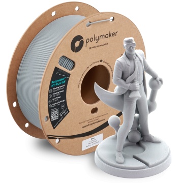 Rola si statueta Polyman printata din filament Polymaker HT-PLA-GF Grey 1kg - Filamente3D.ro