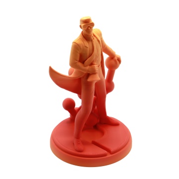 Statueta Polyman printata din filament Polymaker HT-PLA Gradient Fire 1kg - Filamente3D.ro