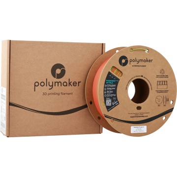 Rola si ambalaj filament Polymaker HT-PLA Gradient Tropical 1kg - Filamente3D.ro