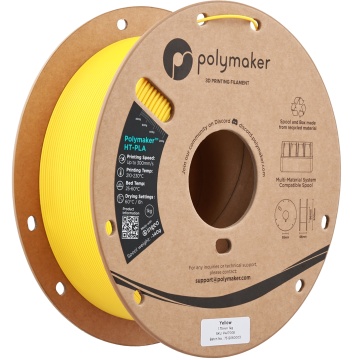 Rola vertical filament Polymaker HT-PLA Yellow 1kg - Filamente3D.ro