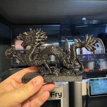 Dragon Polymaker PLA Panchroma Dual Special Yin-Yang cu efect dublu alb-negru pentru imprimare 3D - p4 - Filamente3D.ro