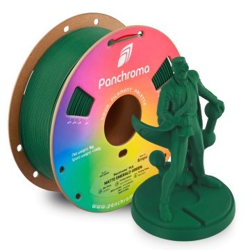 Statueta om de stiinta printat din rola de filament 1.75 mm Polymaker Panchroma PLA Matte Emerald Green 1kg si rola