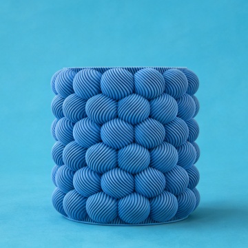 Vaza printata din filament 1.75 mm Polymaker Panchroma PLA Matte Raspberry Blue 1kg