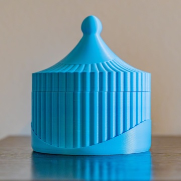 Cutie printata din filamentul Polymaker Panchroma Matte PLA Sky Blue - Filamente3D.ro