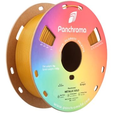 Rola Panchroma Metallic Gold cu efect metalic auriu si sclipici - ideal pentru finisaje decorative - Filamente3D.ro