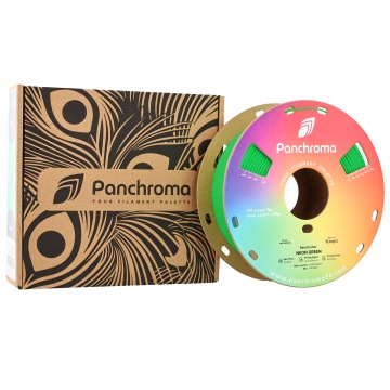 Rola si ambalaj filament Polymaker Panchroma PLA Neon Green 1kg - Filamente3D.ro