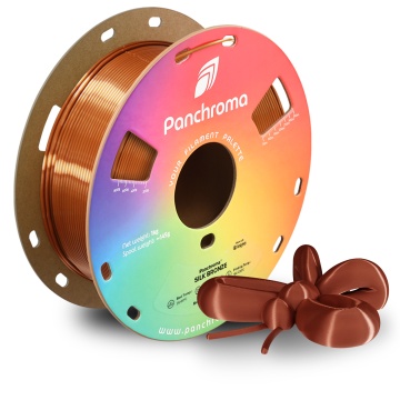 Rola si fluture printat din filament Polymaker Panchroma PLA Silk Bronze - Filamente3D.ro