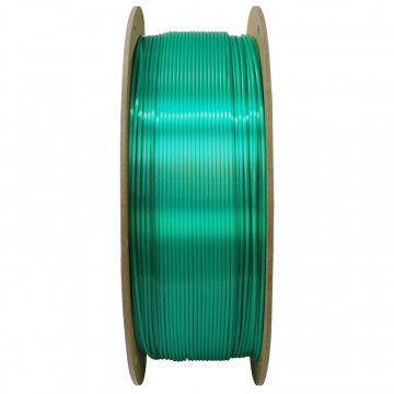 Lateral rola de filament Polymaker Panchroma PLA Silk Green - Filamente3D.ro