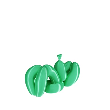 Animalut printat din filament Polymaker Panchroma PLA Silk Green - Filamente3D.ro