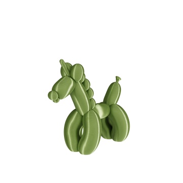 Statueta animalut din baloane printat din filament Polymaker Panchroma PLA Silk Peridot Green 1kg - Filamente3D.ro