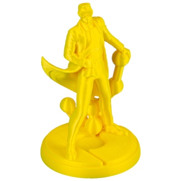 Statueta Polyman printata din filament Polymaker Panchroma PLA Silk Yellow - Filamente3D.ro