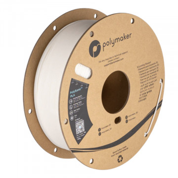 Filament 1.75 mm PolySonic PLA (PLA de mare viteza) White (alb) - 1kg