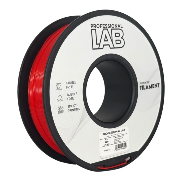 Rola de filament 1.75 mm Professional Lab PLA Plus Rosu 1kg - cu logo