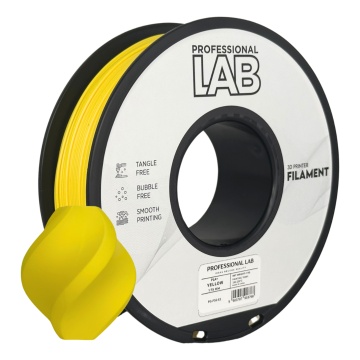 Rola si vaza printata din  filament 1.75 mm Professional Lab PLA Plus Galben 1kg