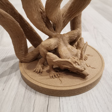 Suport cu animal printat din filament Rosa3D Biowood 1kg - Filamente3D.ro