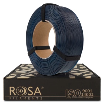 Filament 1.75 mm Rosa 3D ReFill PET-G Standard HS Navy Blue Transparent (albastru) 1kg