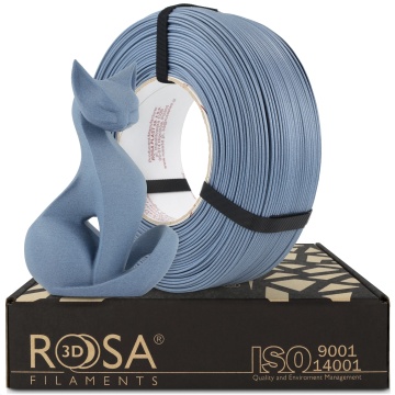 Filament 1.75 mm Rosa 3D ReFill PLA-CF Matt Blue Jeans (albastru) 1kg