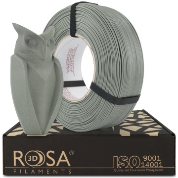 Filament 1.75 mm Rosa 3D ReFill PLA-CF Matt Stone Warm Gray (gri-verde) 1kg