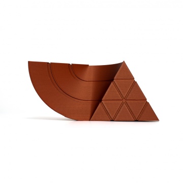 Mostra printata din filament 1.75 mm SmartFil PLA Silk Copper (cupru) 1kg - Filamente3D.ro