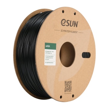 Filament 1.75mm eSun ASA+ Black (negru) 1kg