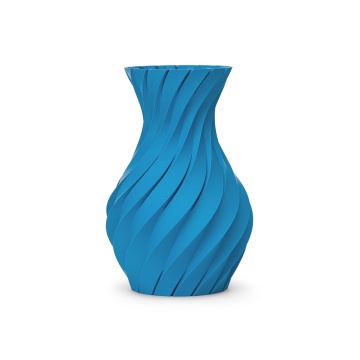 Vaza printata din filament Fiberlogy Matte PLA Blue 850g - Filamente3D.ro