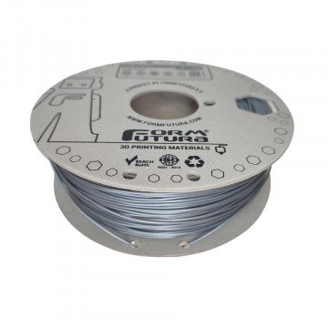 Rola reala filament 1.75mm FormFutura EasyFil ePLA Grey Aluminium 1kg - Filamente3D.ro