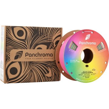 Rola filament 3D si ambalaj Panchroma Gradient Luminous Rainbow – un curcubeu fosforescent, straluceste in intuneric - ideal pentru imprimare precisa - 1kg - Filamente3D.ro