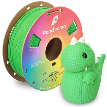 Rola si dinozaur printat din filament Polymaker Panchroma Satin Green 1kg - Filamente3D.ro