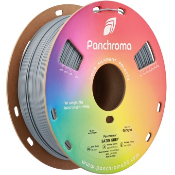 Rola verticala - filament Polymaker Panchroma Satin Grey 1kg - Filamente3D.ro