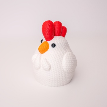 Statueta cocos printat din filament Polymaker Panchroma Satin White 1kg - Filamente3D.ro