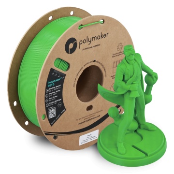 Rola si statueta Polyman printata din filament 1.75 mm Polymaker PETG Green 1kg - Filamente3D.ro