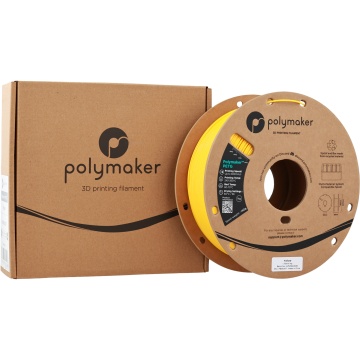 Ambalaj cutie si rola de filament 1.75 mm Polymaker PETG Yellow 1kg