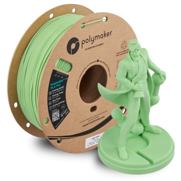 Rola si statueta printata din filament 1.75mm Polymaker PLA Pro - High Speed Tough PLA Light Green (verde) 1kg