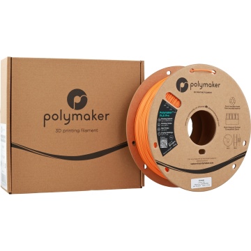 Cutie si rola de filament 1.75mm Polymaker PLA Pro - High Speed Tough PLA Orange (portocaliu) 1kg