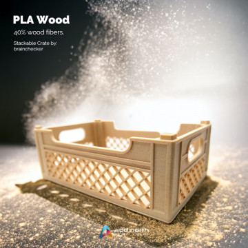 Lada in miniatura printata 3D din filament add: north Wood PLA Light Oak 500g - Filamente3D.ro