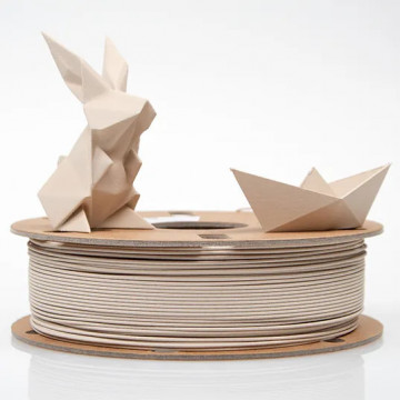 Rola, iepure low-poly si avion printate din filament ColorFabb Vibers PLA White 750g - Filamente3D.ro