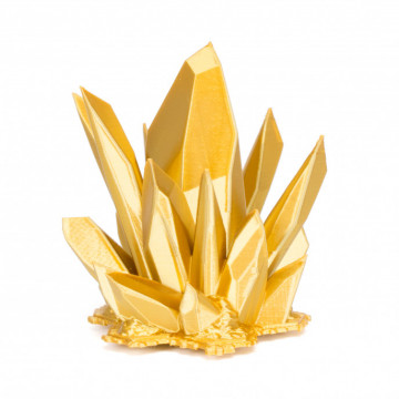 Cristal printat 3D din filament FormFutura High Gloss PLA Gold (auriu) 750g - Filamente3D.ro