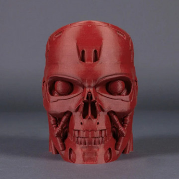 Craniu printat 3D din filament FormFutura Matt PLA - Earth Red Camouflage (rosu) 750g - Filamente3D.ro