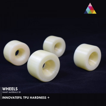 Rotite printate 3D din filament Smart Materials 3D INNOVATEFIL TPU Hardness+ (natural) 750g - Filamente3D.ro