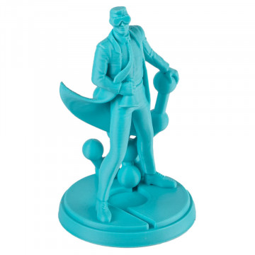 Statueta Polyman printata 3D din filament Polymaker PolyLite ABS Teal (turcoaz) 1kg - Filamente3D.ro