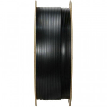 Vedere laterala rola filament Polymaker PolyLite ASA Jet Black 1kg - Filamente3D.ro