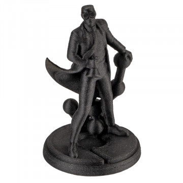 Statueta Polyman printata 3D din filament 1.75mm Polymaker Fiberon PA6-CF20 Black (negru) 500g - Filamente3D.ro
