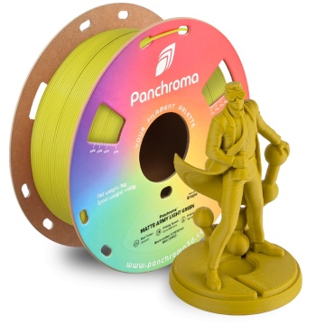 Statueta Polyman printata 3D din filament Polymaker Panchroma PLA Matte Army Light Green (verde deschis) 1kg si rola - Filamente3D.ro