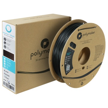 Ambalaj si rola filament Polymaker PolyFlex TPU-95A Black 750g - Filamente3D.ro