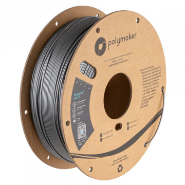 Filament Polymaker PolyLite PETG Silver (argintiu) 1kg